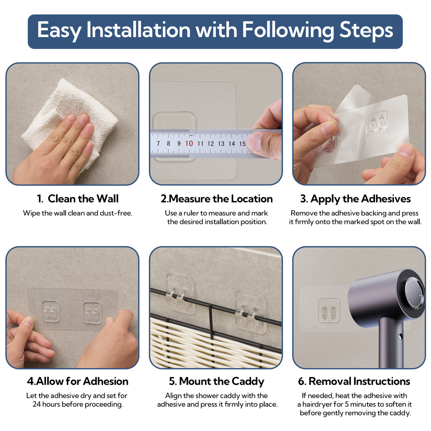 Hanging Woven Bathroom Shelves, 2 in 1 Pack