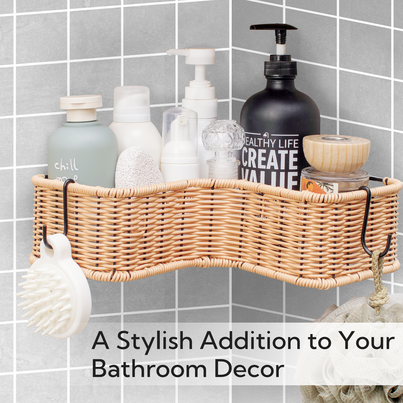 Corner Shower Caddy, 2 in 1 Pack