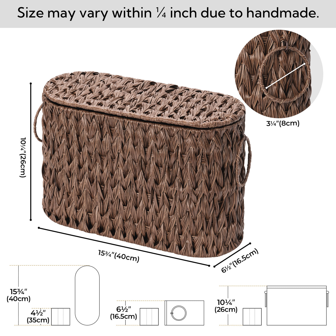 Toilet Paper Storage Basket with Lid