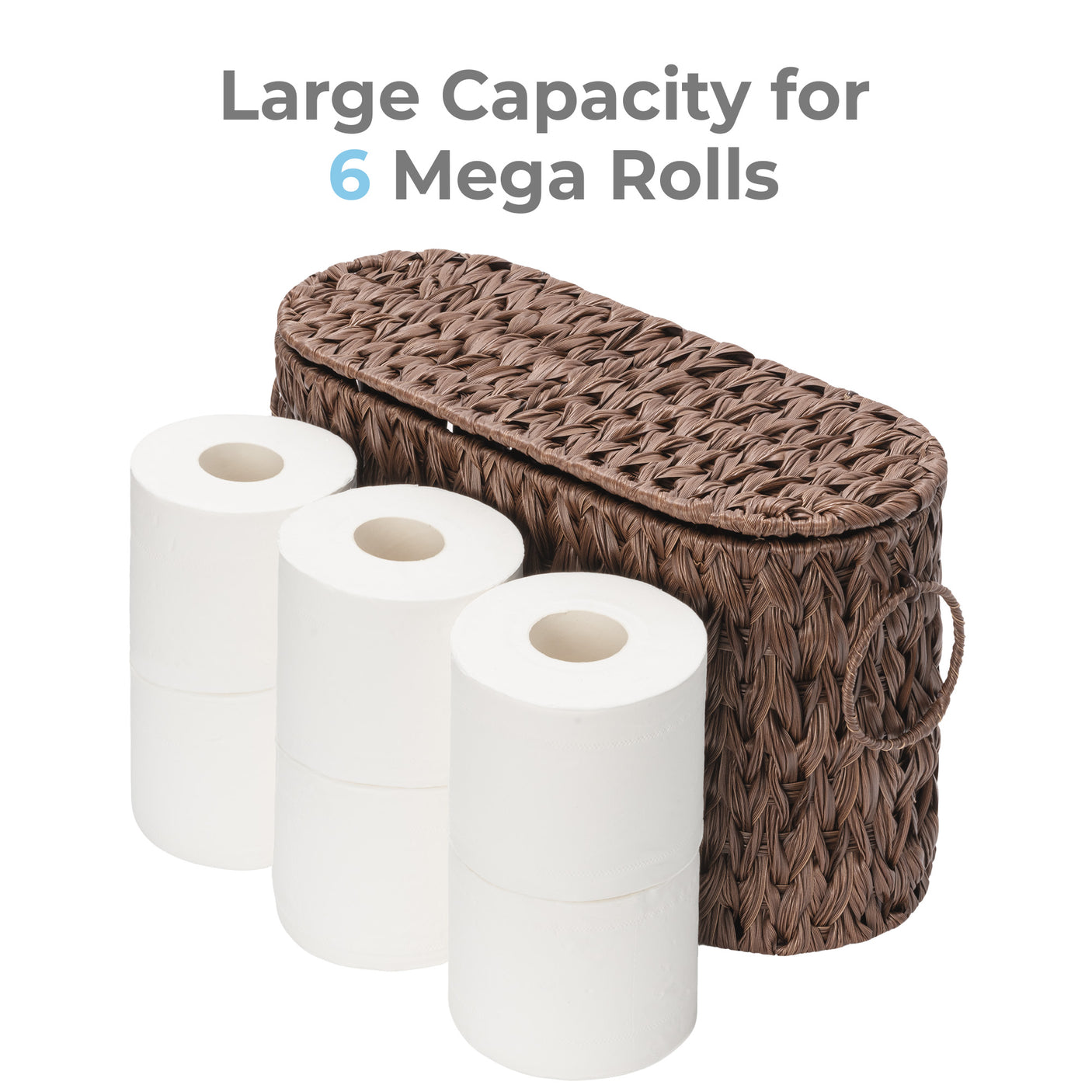 Toilet Paper Storage Basket with Lid
