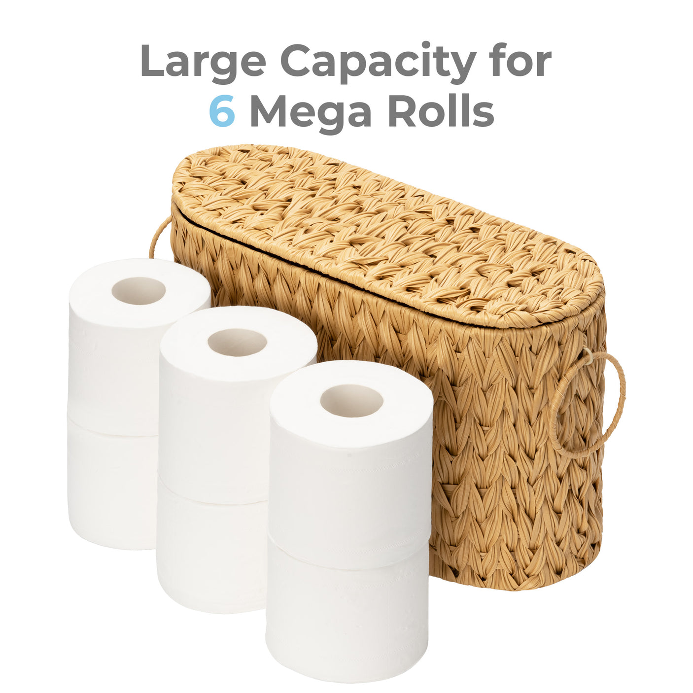 Toilet Paper Storage Basket with Lid
