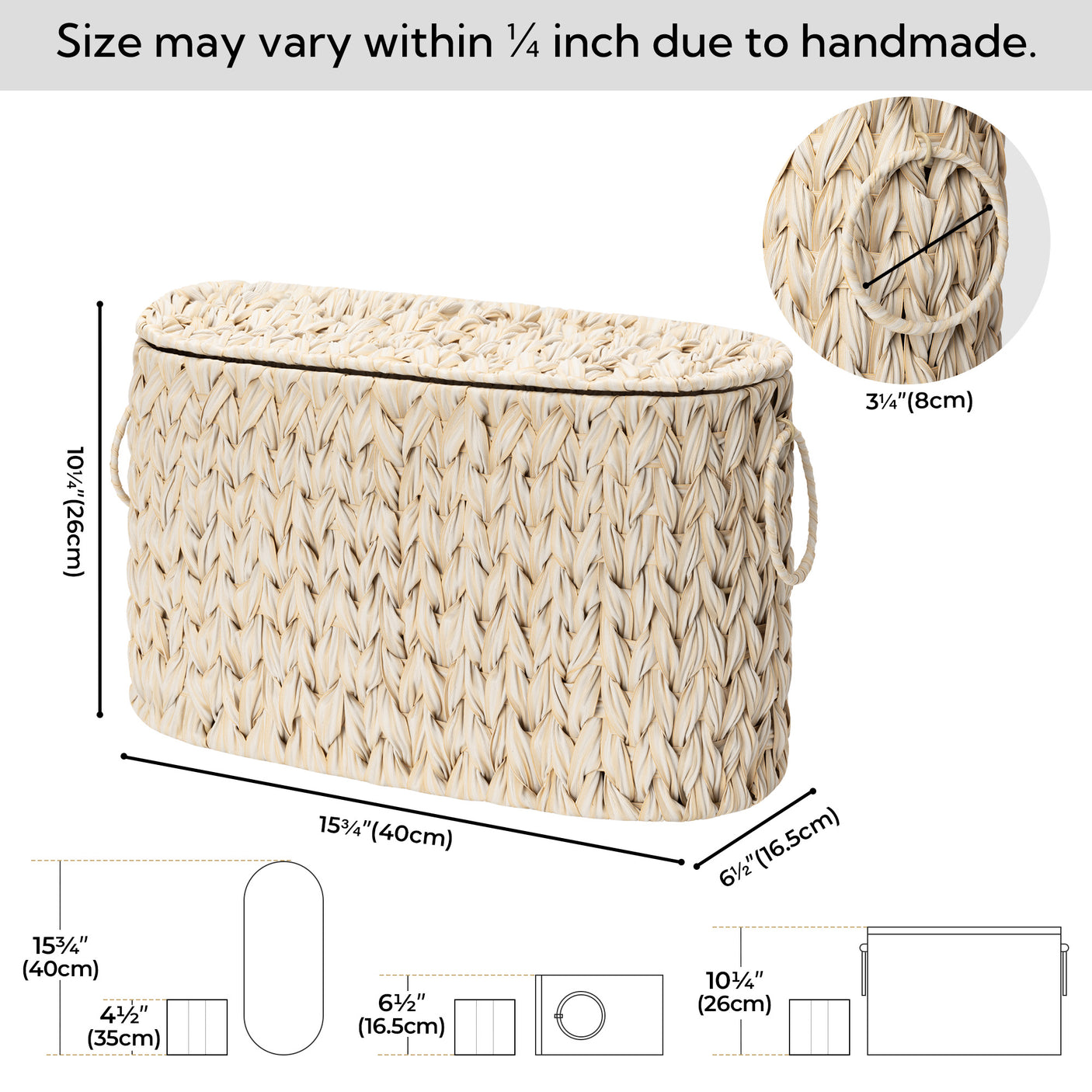 Toilet Paper Storage Basket with Lid