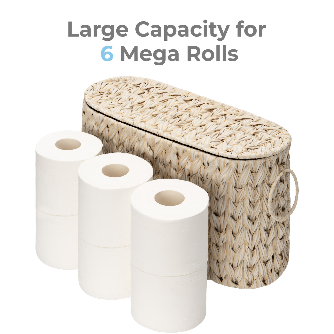 Toilet Paper Storage Basket with Lid