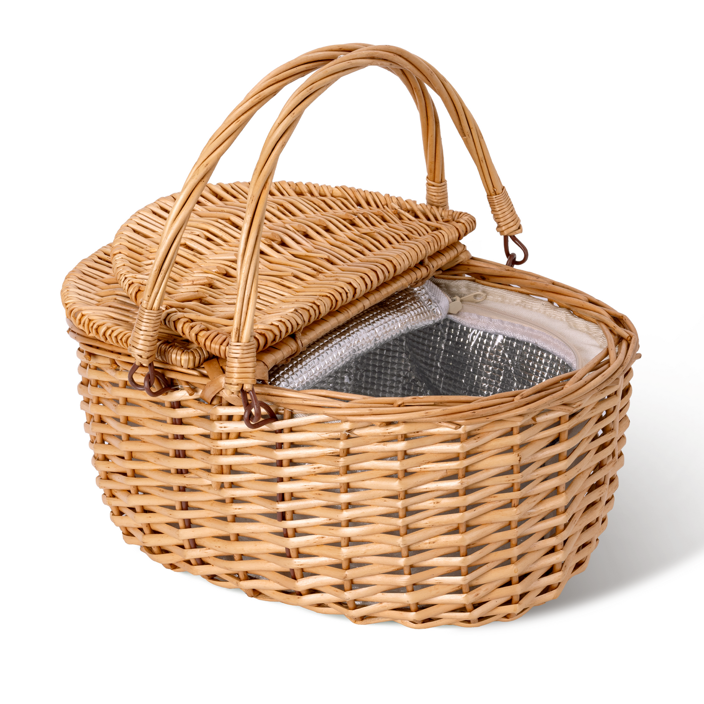 Picnic Basket with Lid & Handle