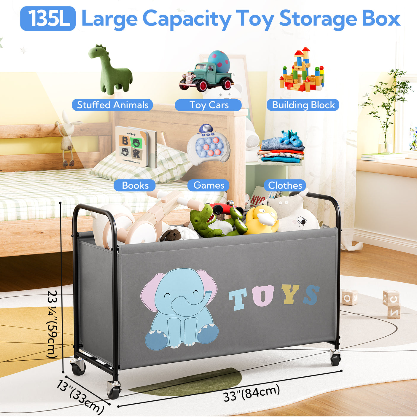 Toy Box for Boys Girls
