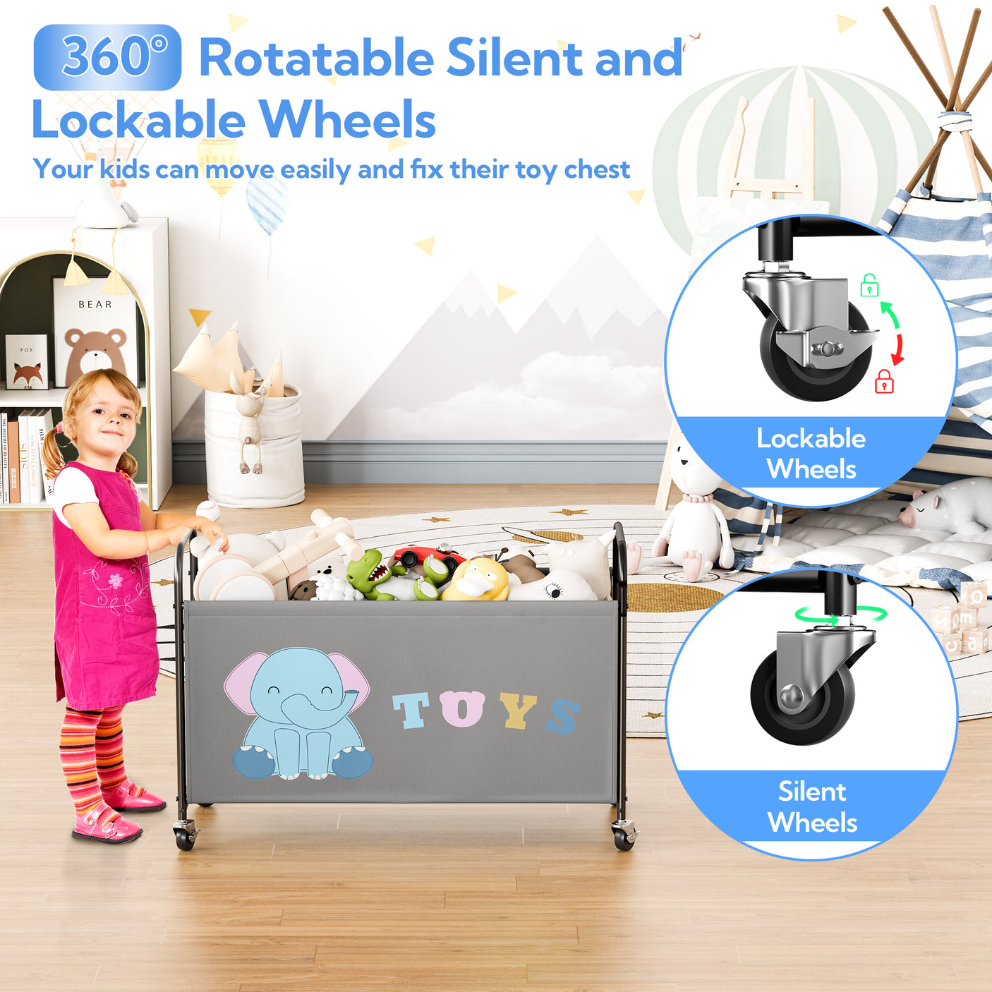 Toy Box for Boys Girls