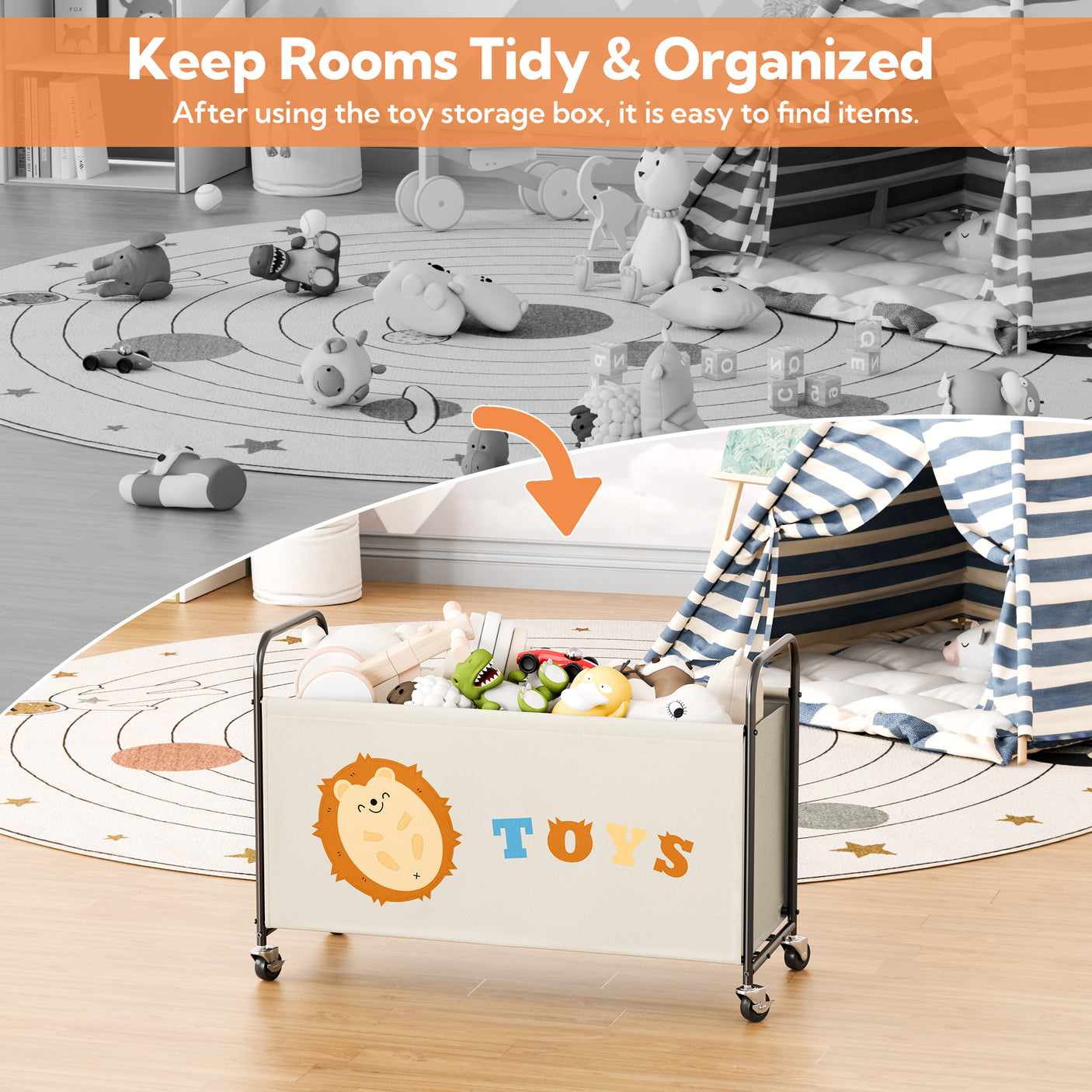 Toy Box for Boys Girls