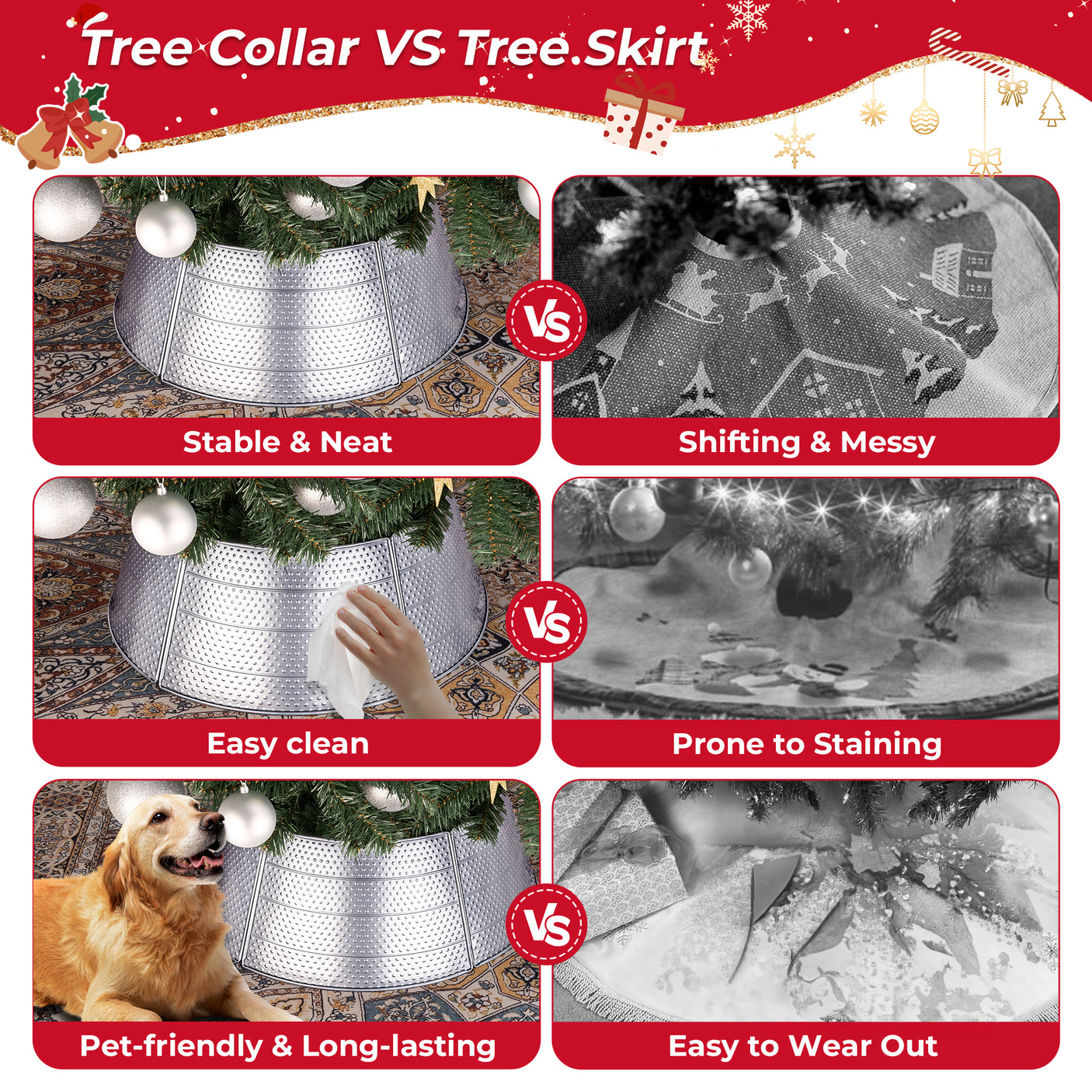 Christmas Metal Tree Collar