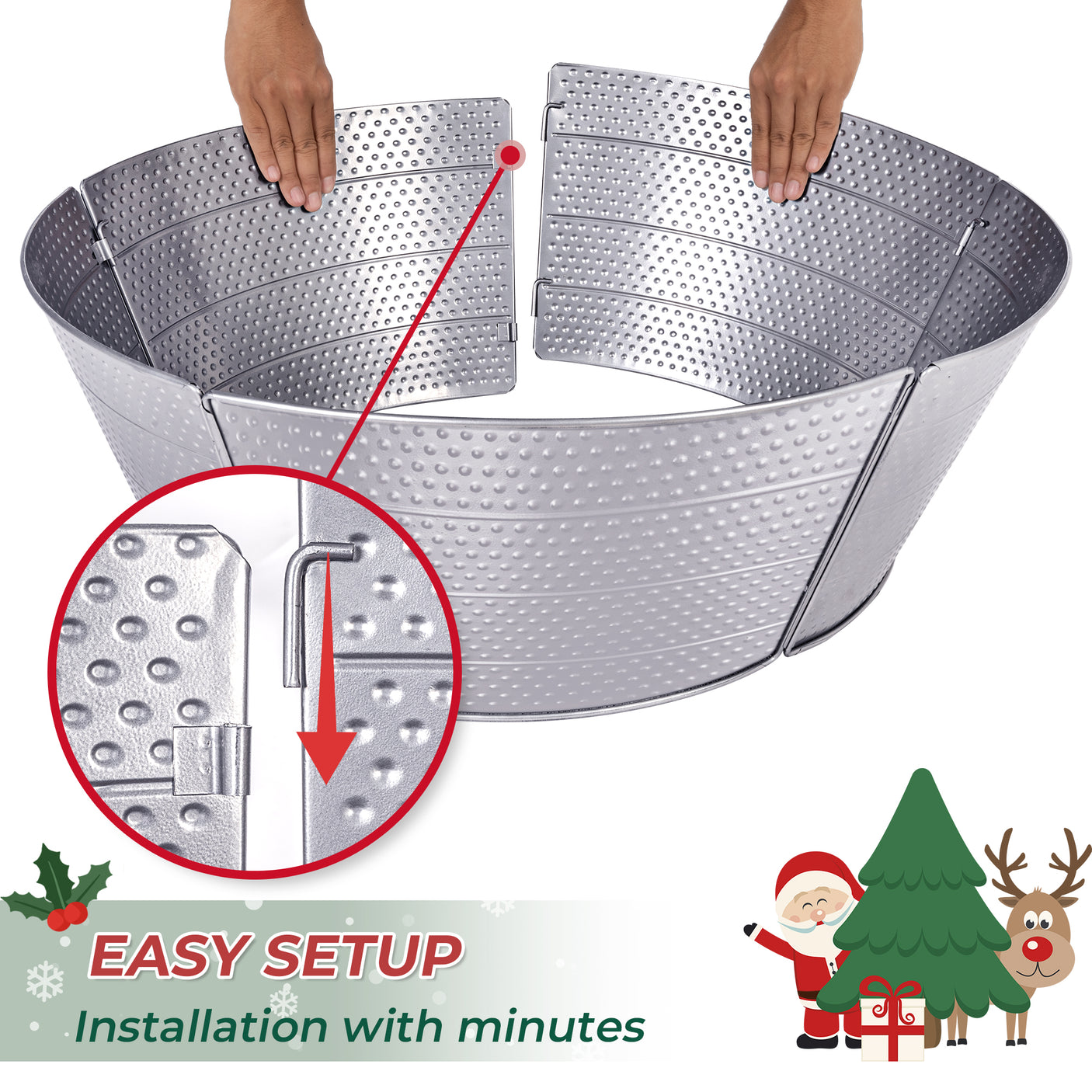 Christmas Metal Tree Collar