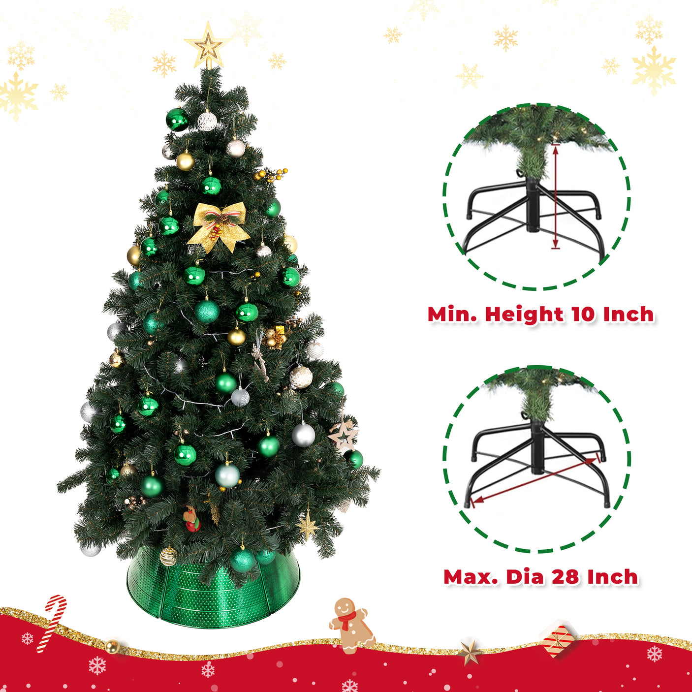 Christmas Metal Tree Collar