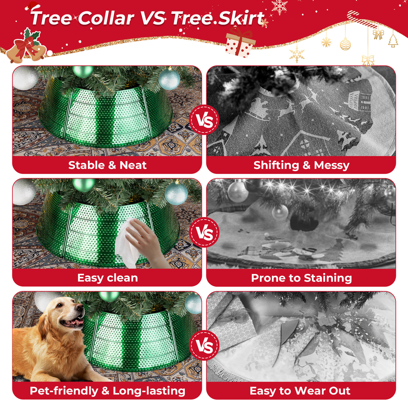 Christmas Metal Tree Collar