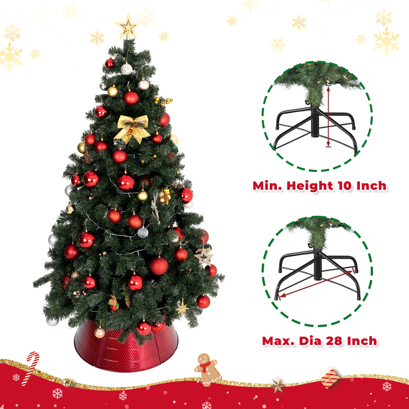 Christmas Metal Tree Collar