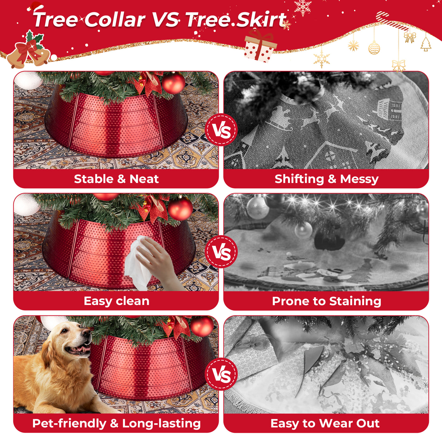 Christmas Metal Tree Collar