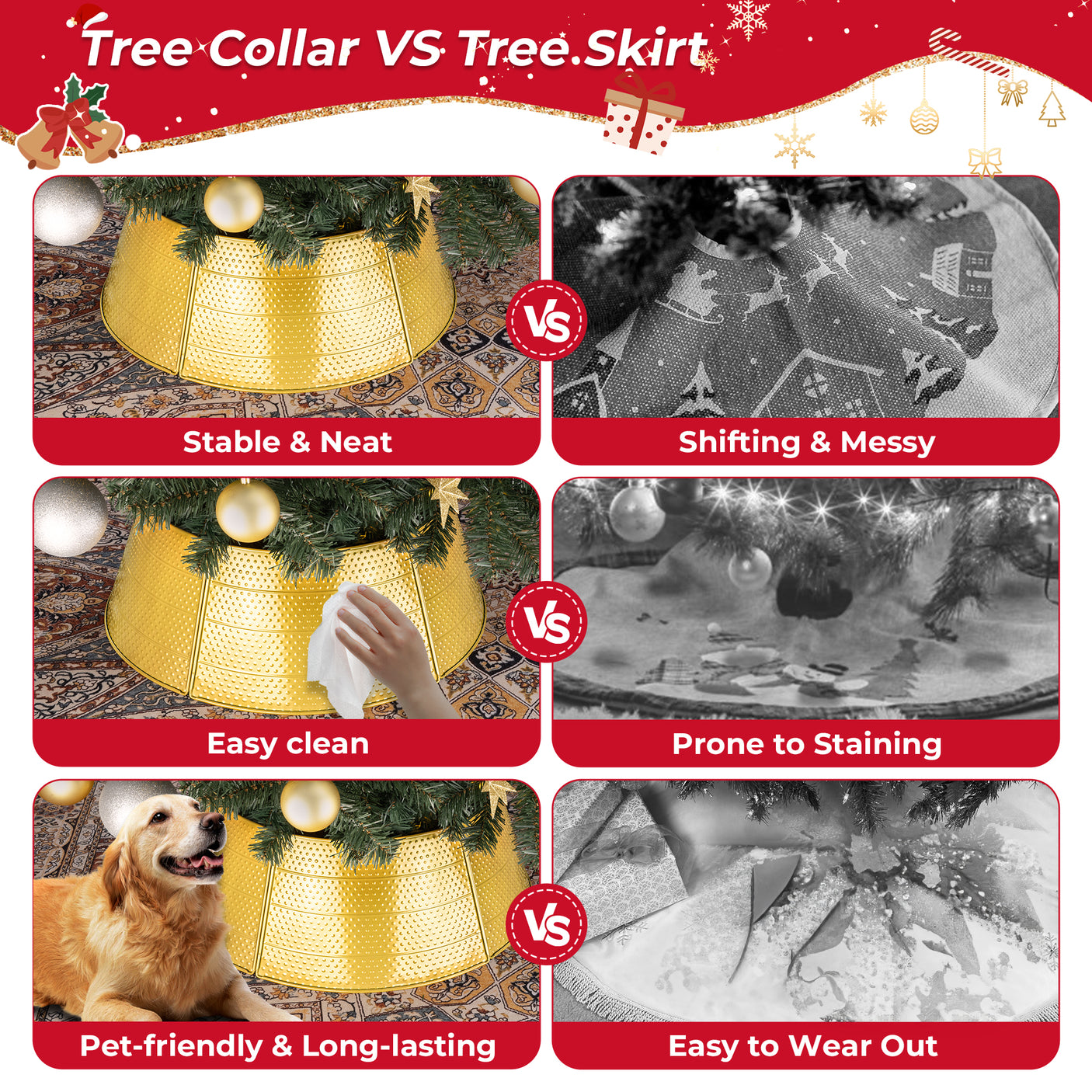 Christmas Metal Tree Collar