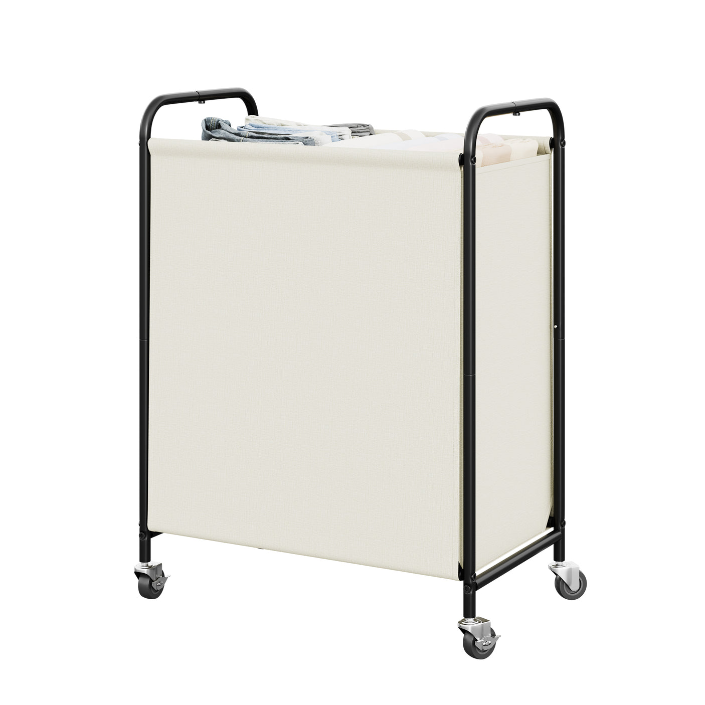 Slim Laundry Hamper with Wheels