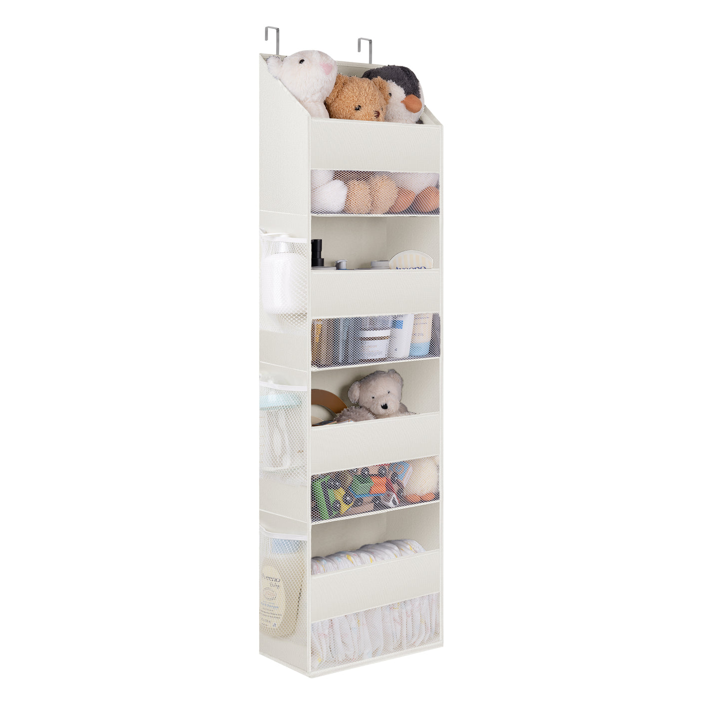 ๐4-Shelf Over Door Hanging Organizer