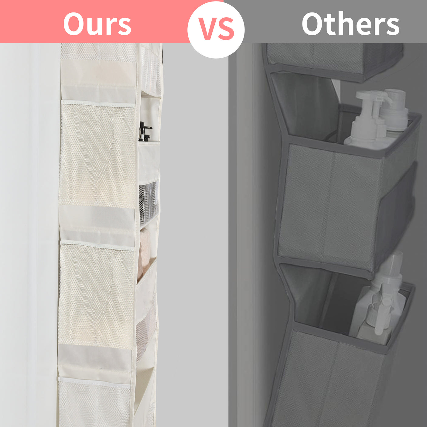 5-Shelf Over-the-door Hanging Organizer