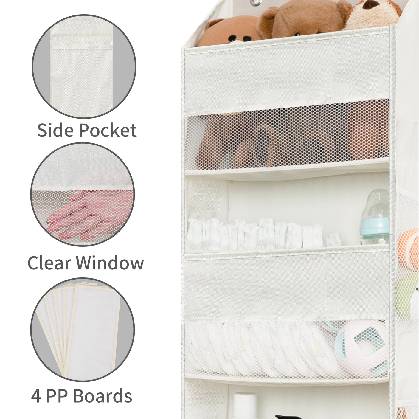 5-Shelf Over-the-door Hanging Organizer