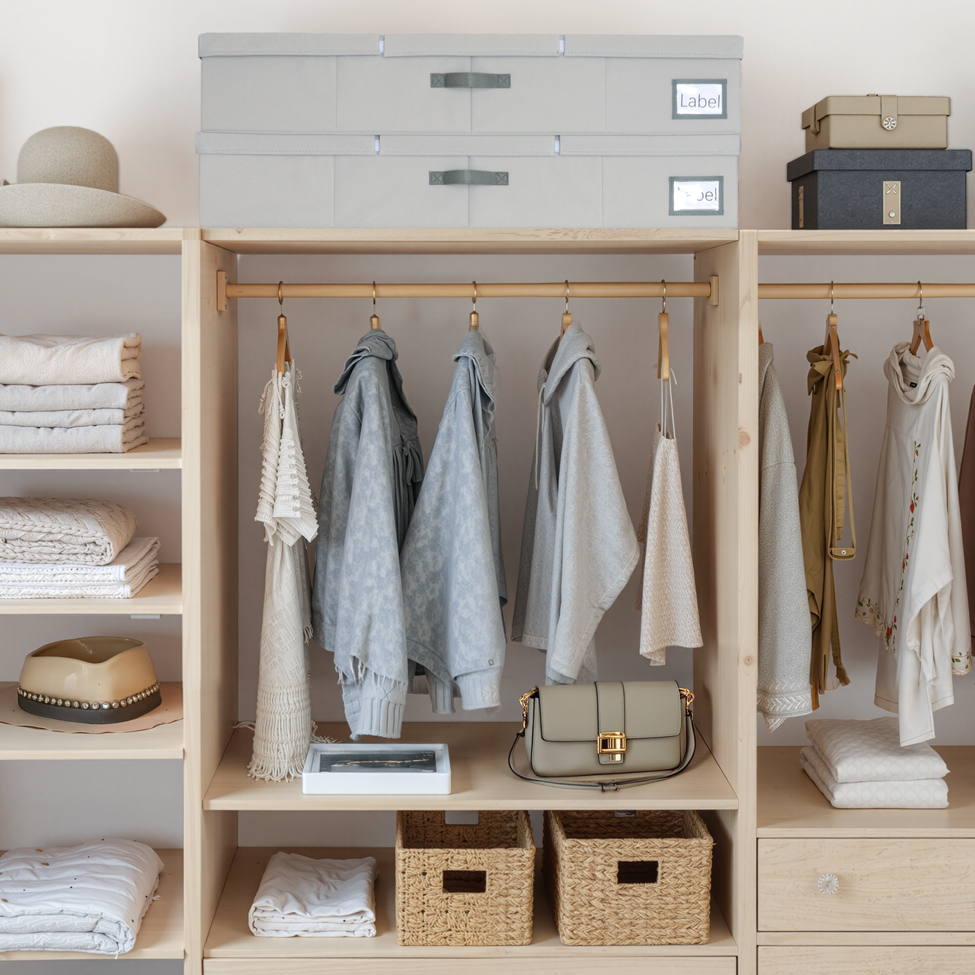 Underbed Organizer with Flid-Top Lid,2 Pack