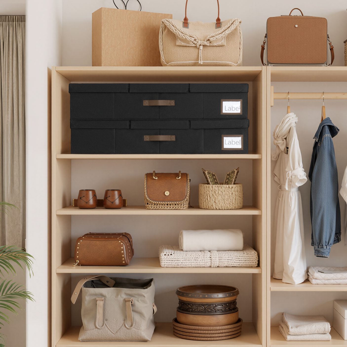 Underbed Organizer with Flid-Top Lid,2 Pack