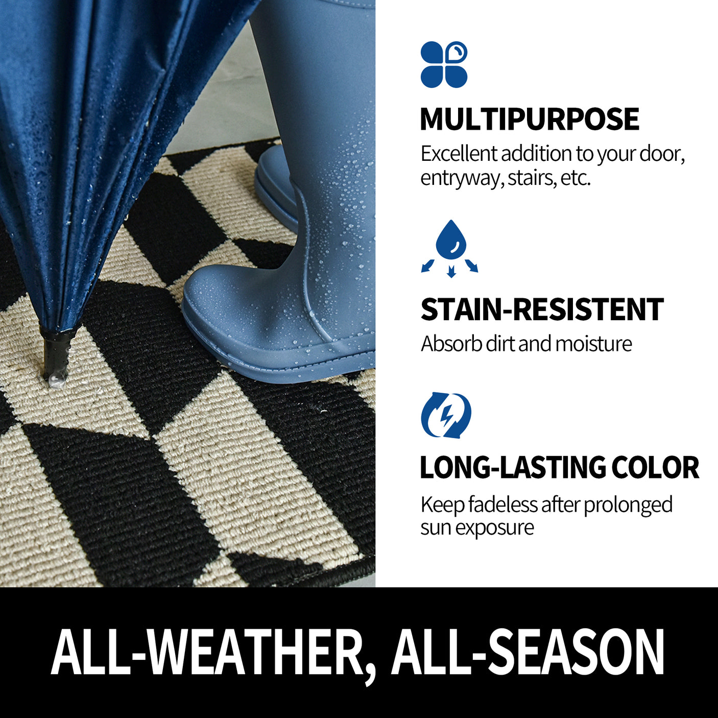 🍀Non-Slip Front Door Mats