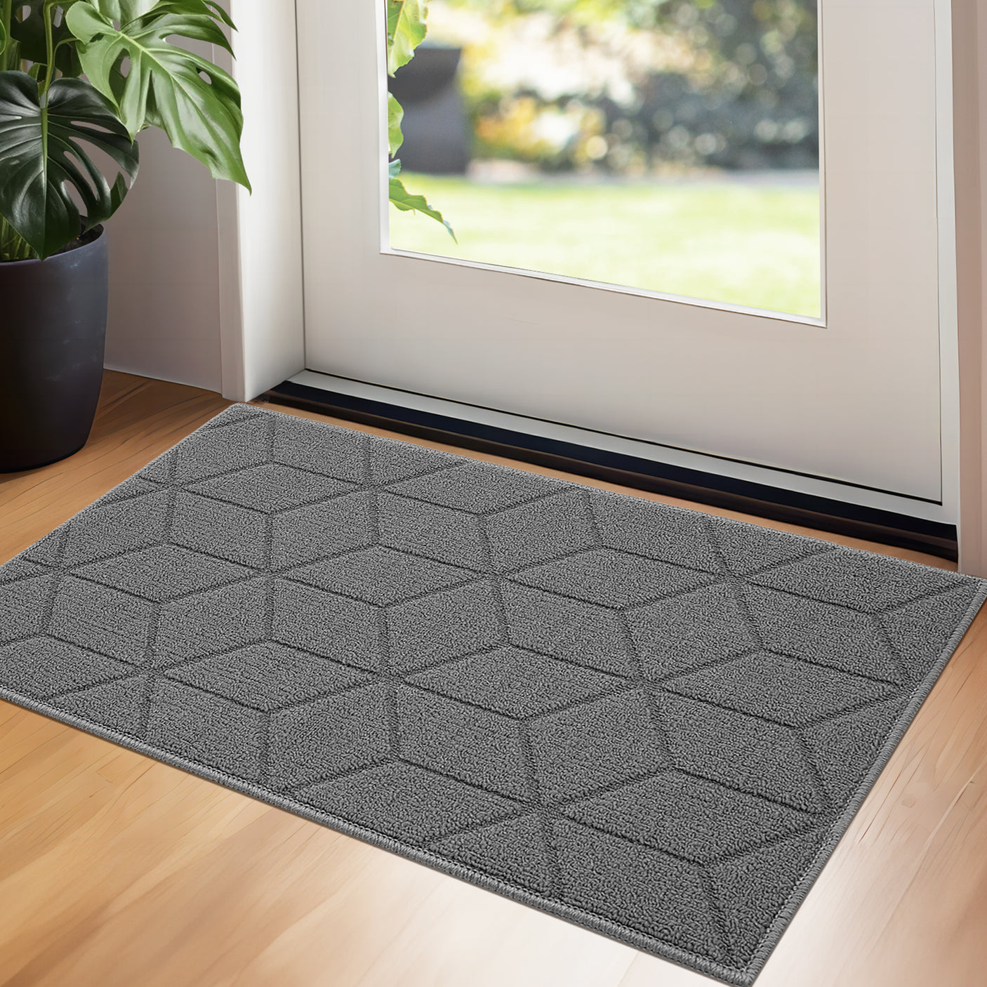 Grany's Grey Series - Grey Indoor Doormat for 4 Size