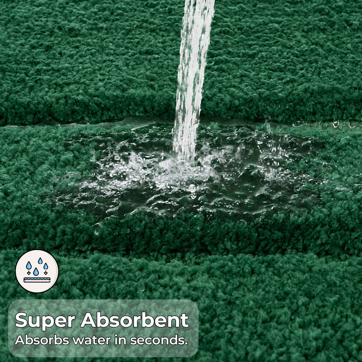 Christmas Red & Green Bath Rug