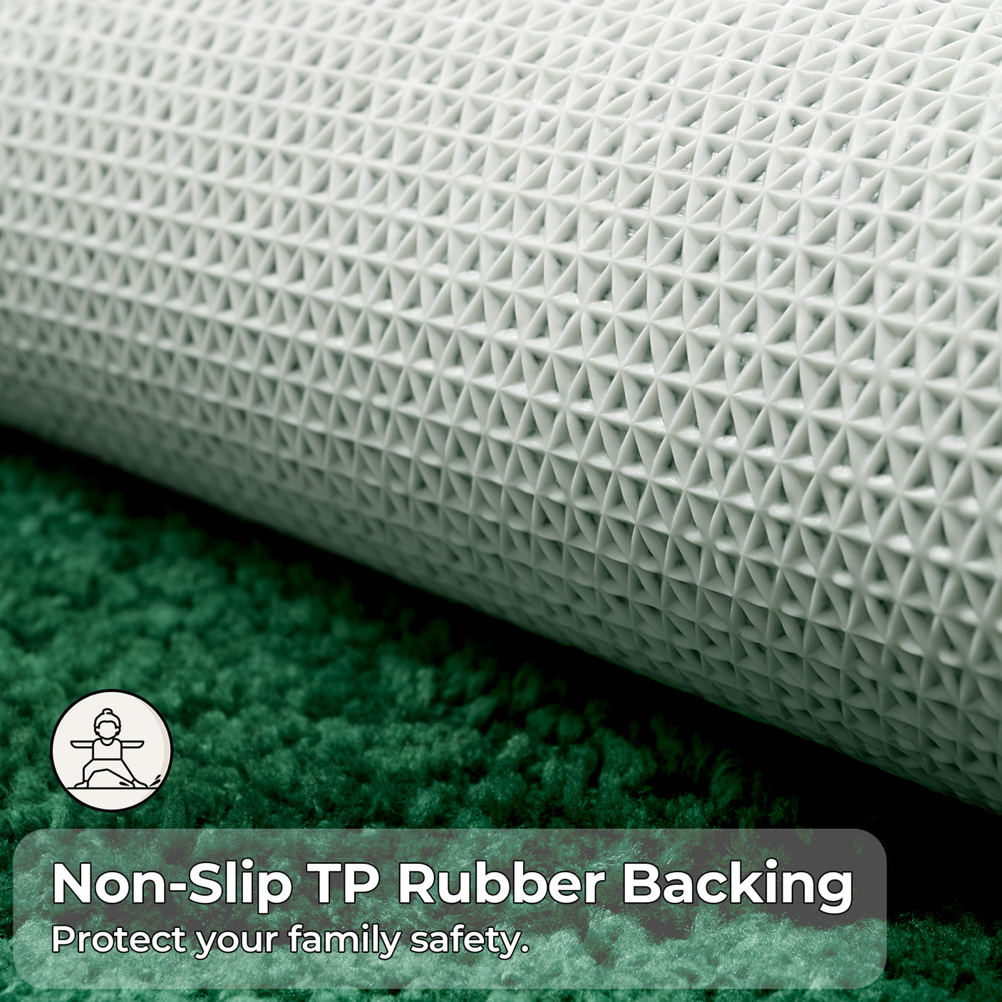 Christmas Red & Green Bath Rug