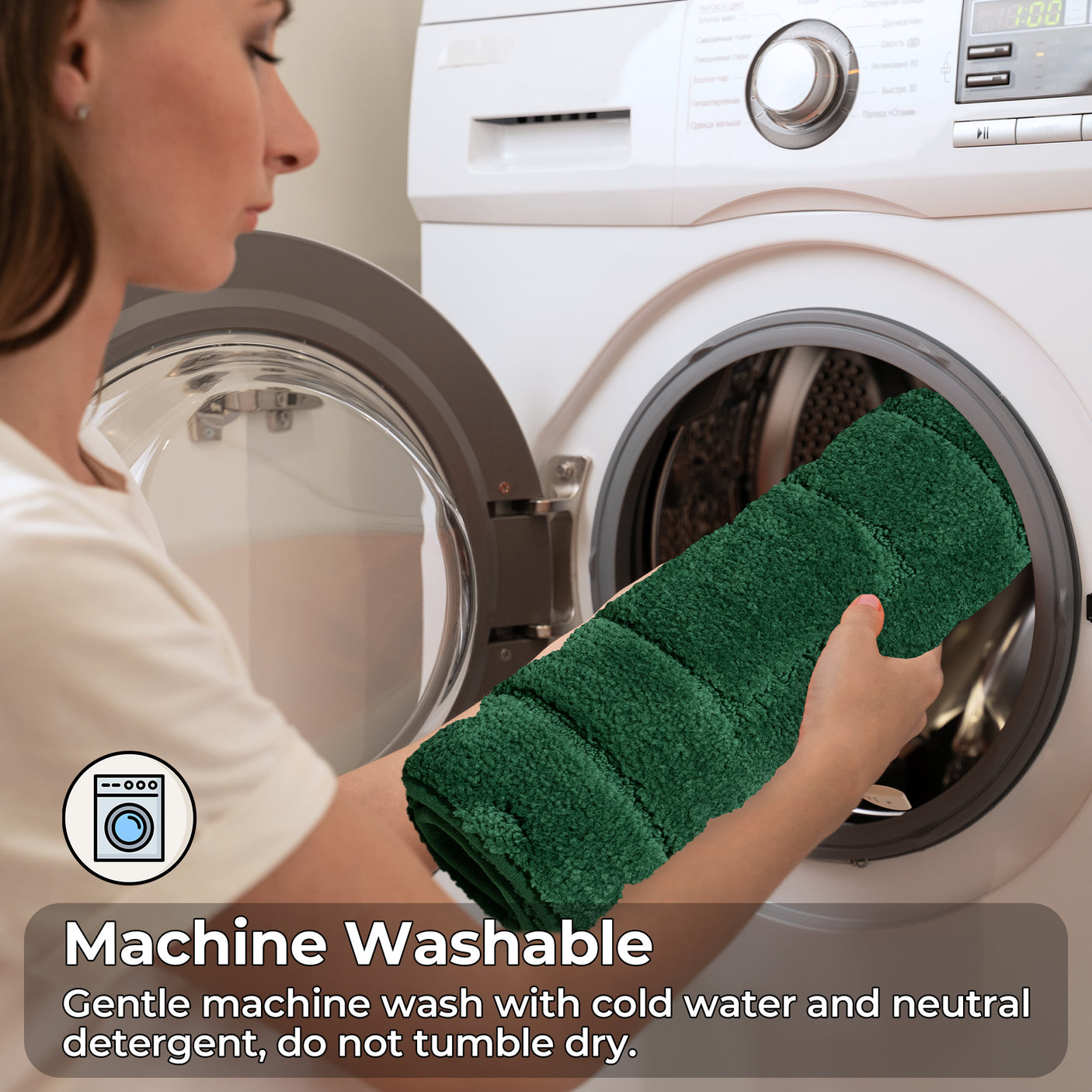 Christmas Red & Green Bath Rug