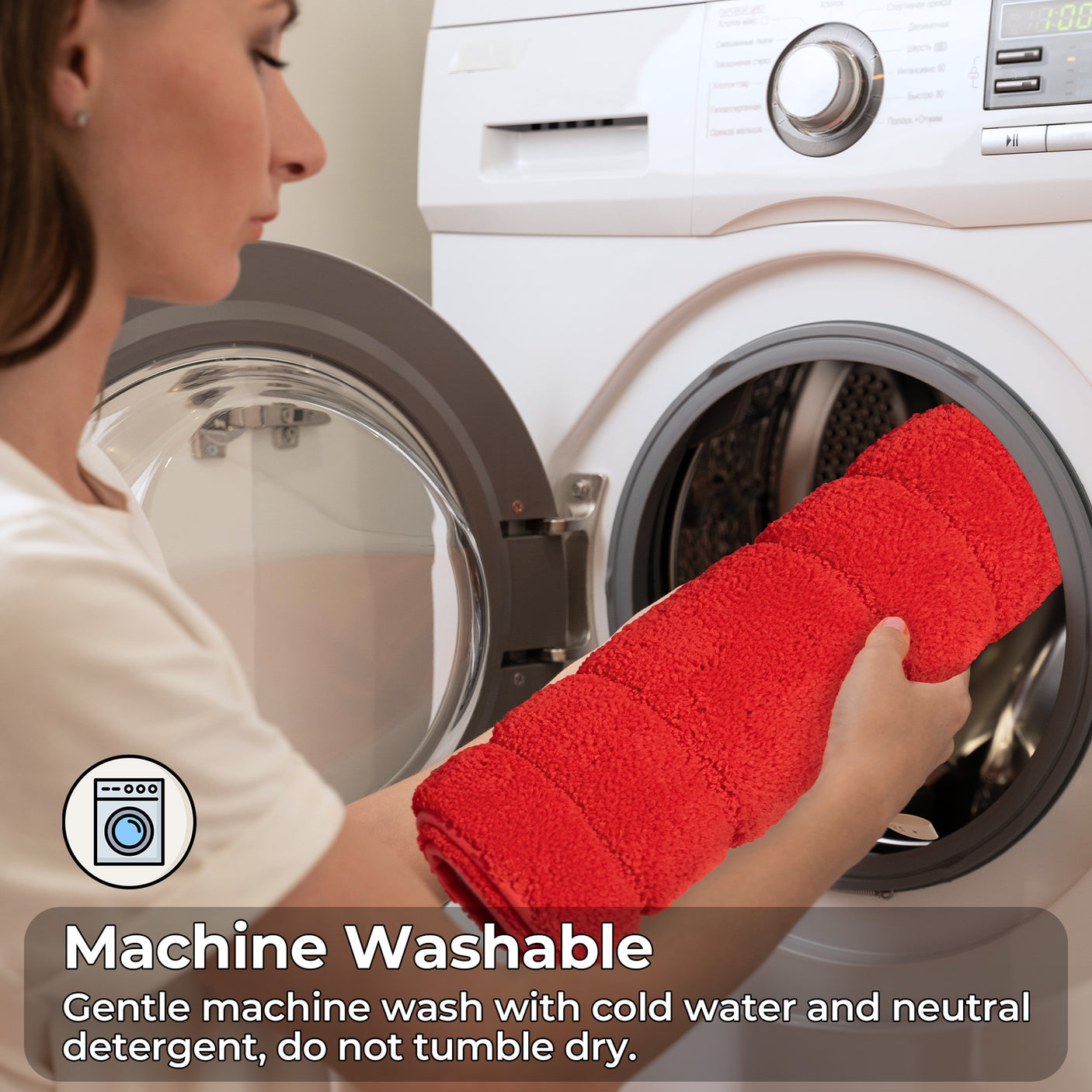 Christmas Red & Green Bath Rug