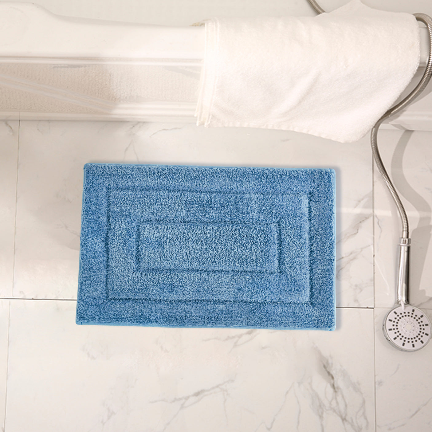 Granny's Blue Series - Navy Blue Bathroom Rugs