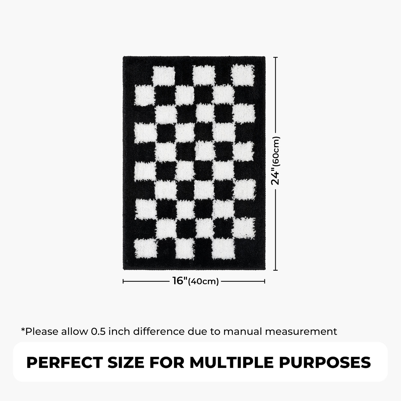 Checkered Bathroom Rugs