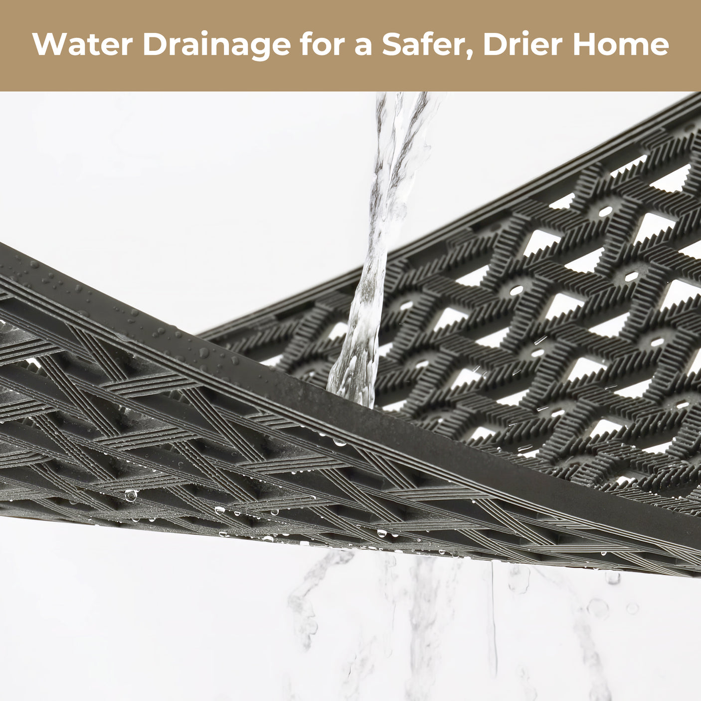 TPE Front Door Mat, Anti Fatigue Rubber Mat