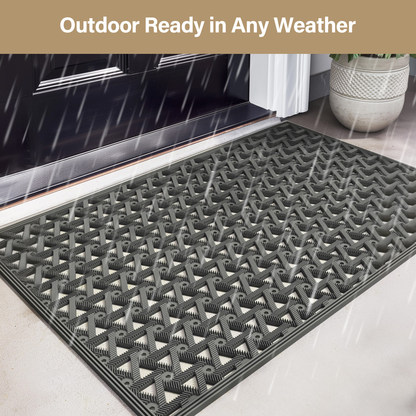 TPE Front Door Mat, Anti Fatigue Rubber Mat