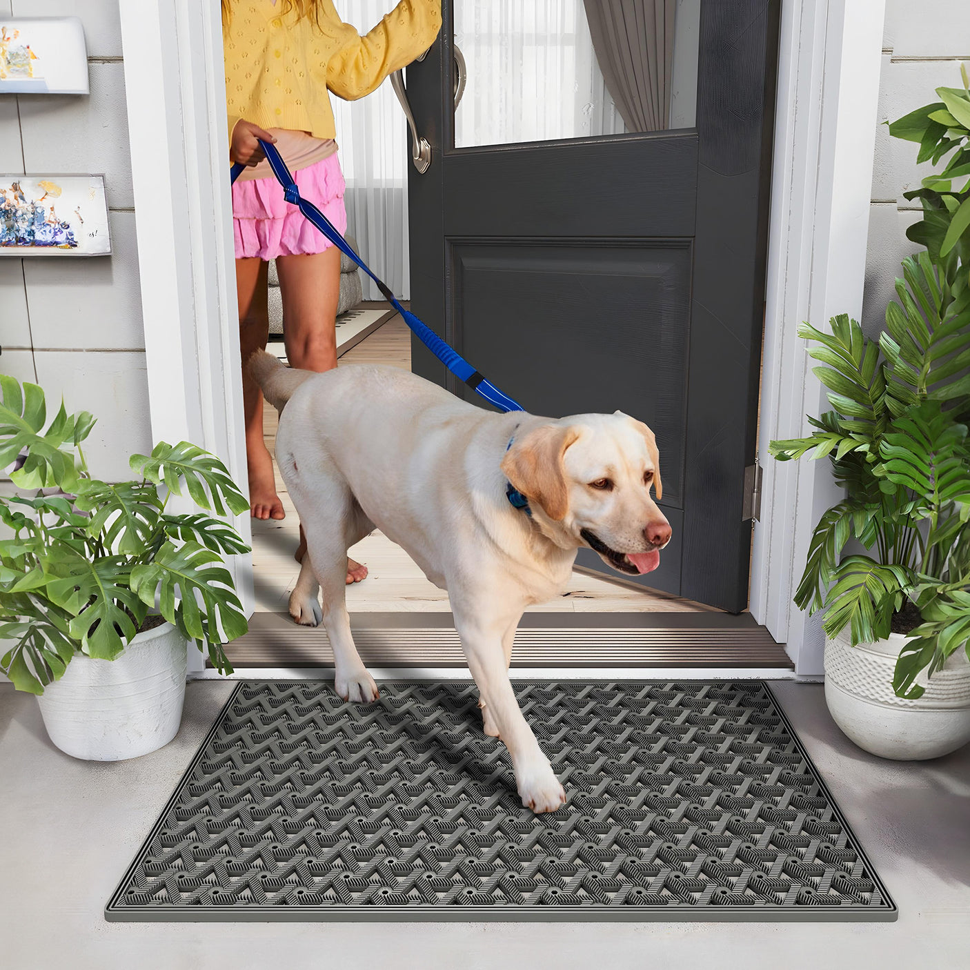 TPE Front Door Mat, Anti Fatigue Rubber Mat
