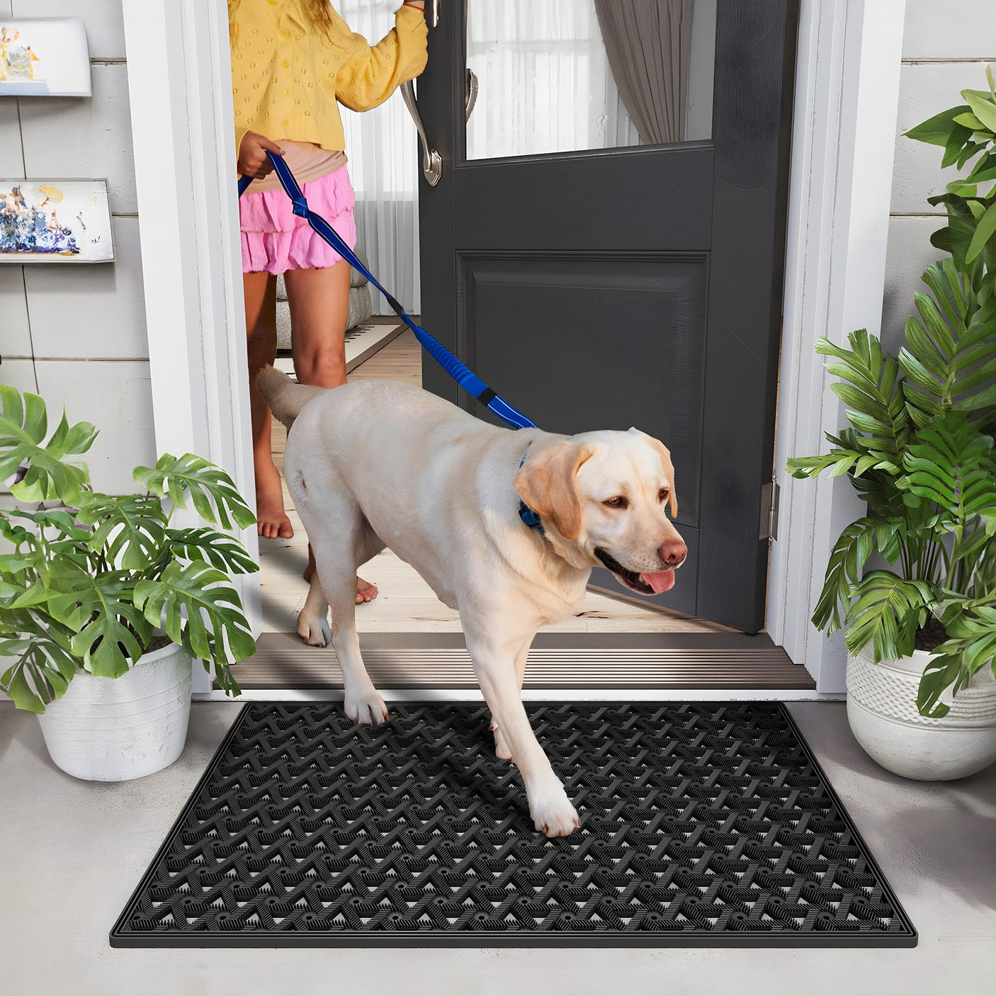 TPE Front Door Mat, Anti Fatigue Rubber Mat
