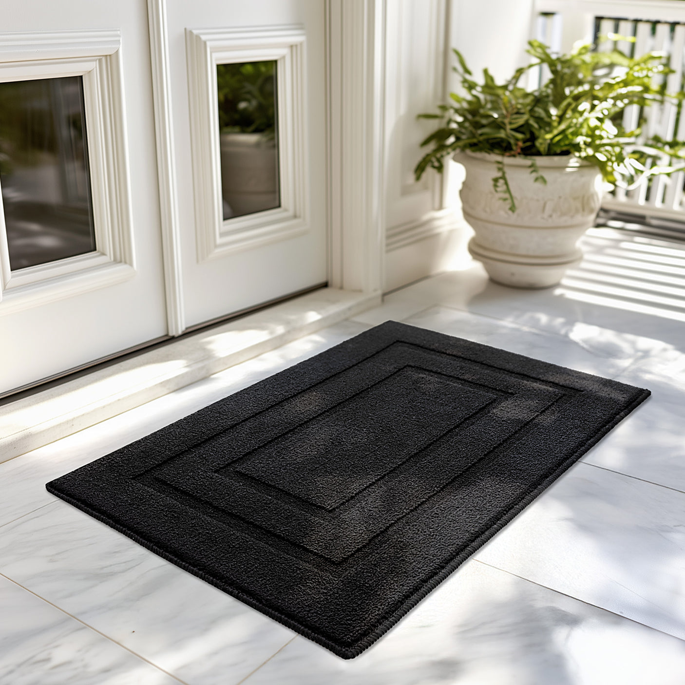 Soild Front Door Mat, 20 x 30/ 24 x 36 inches for Two Color
