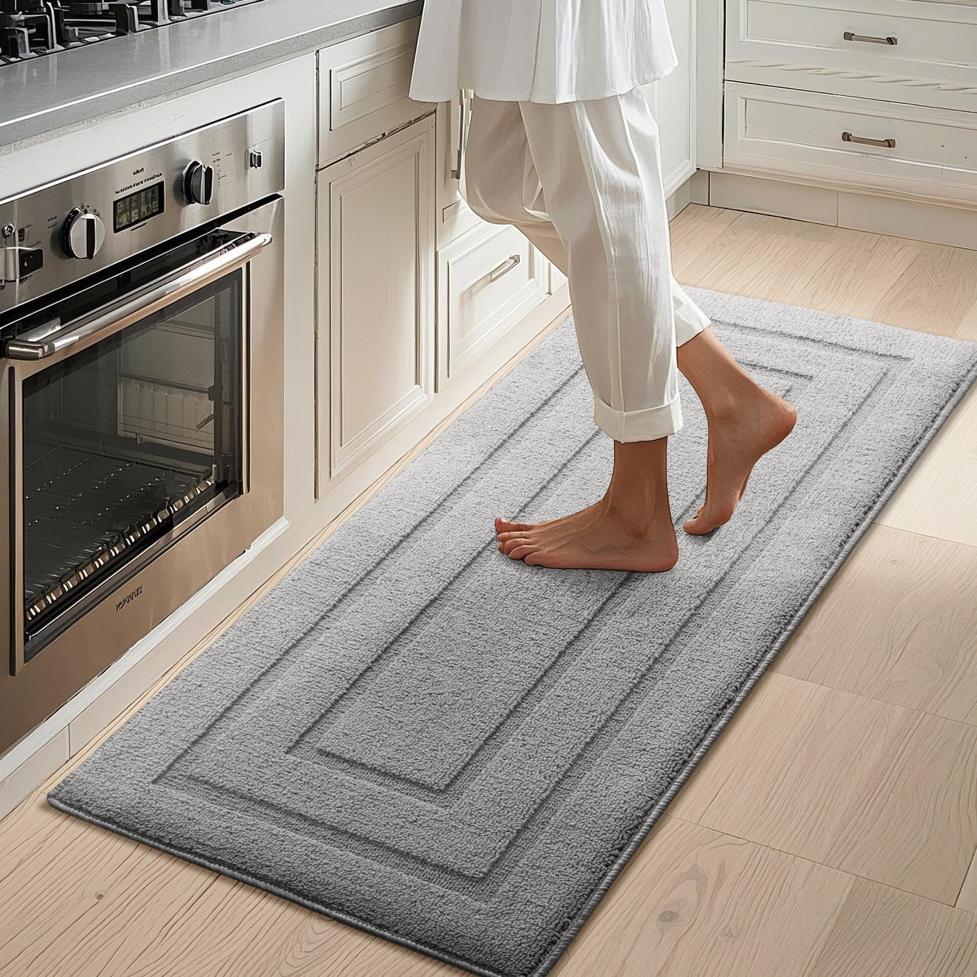 Kitchen Mats for Floor, 2 Color for 2 Sizes, 20" x 32", 20" x 47"