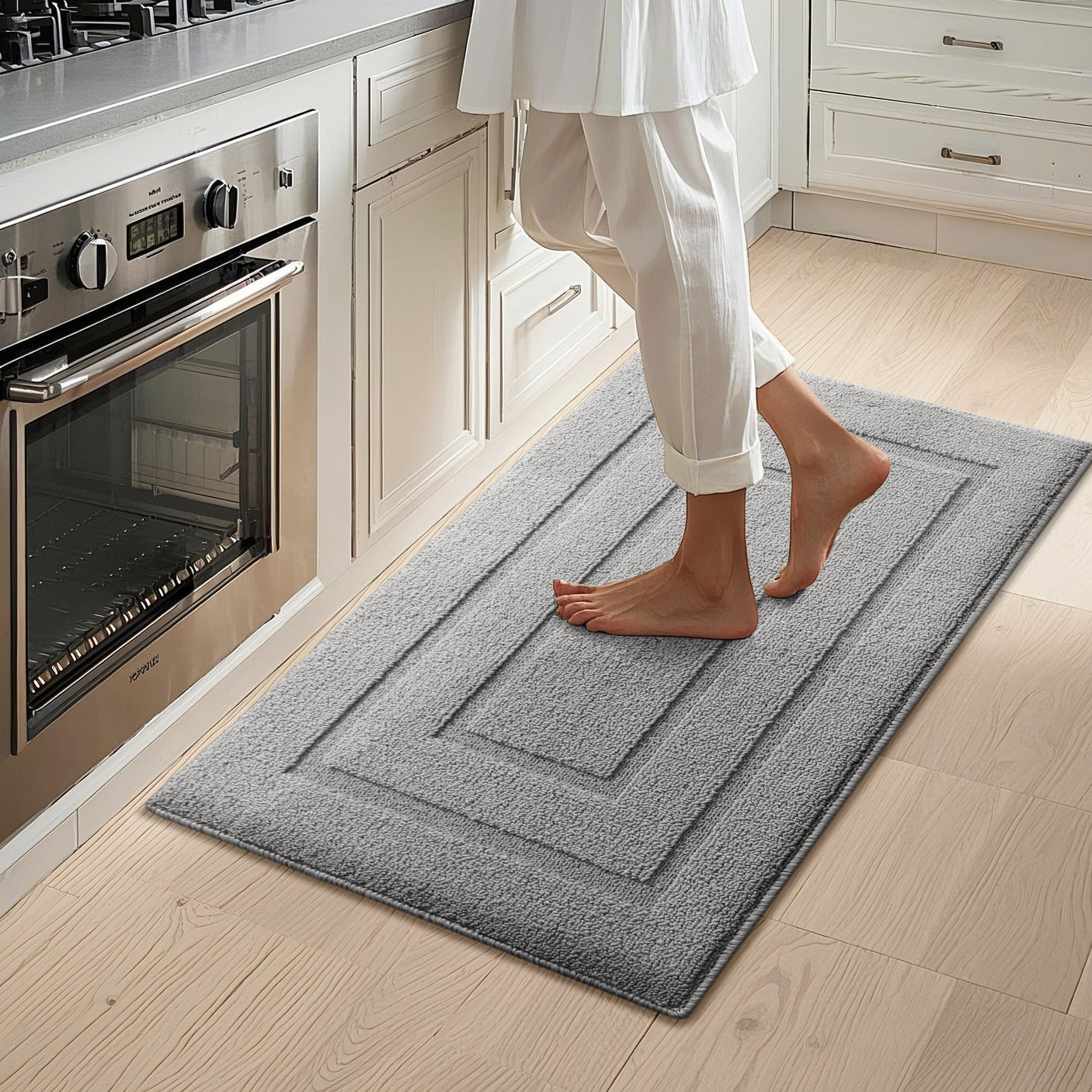 Kitchen Mats for Floor, 2 Color for 2 Sizes, 20" x 32", 20" x 47"