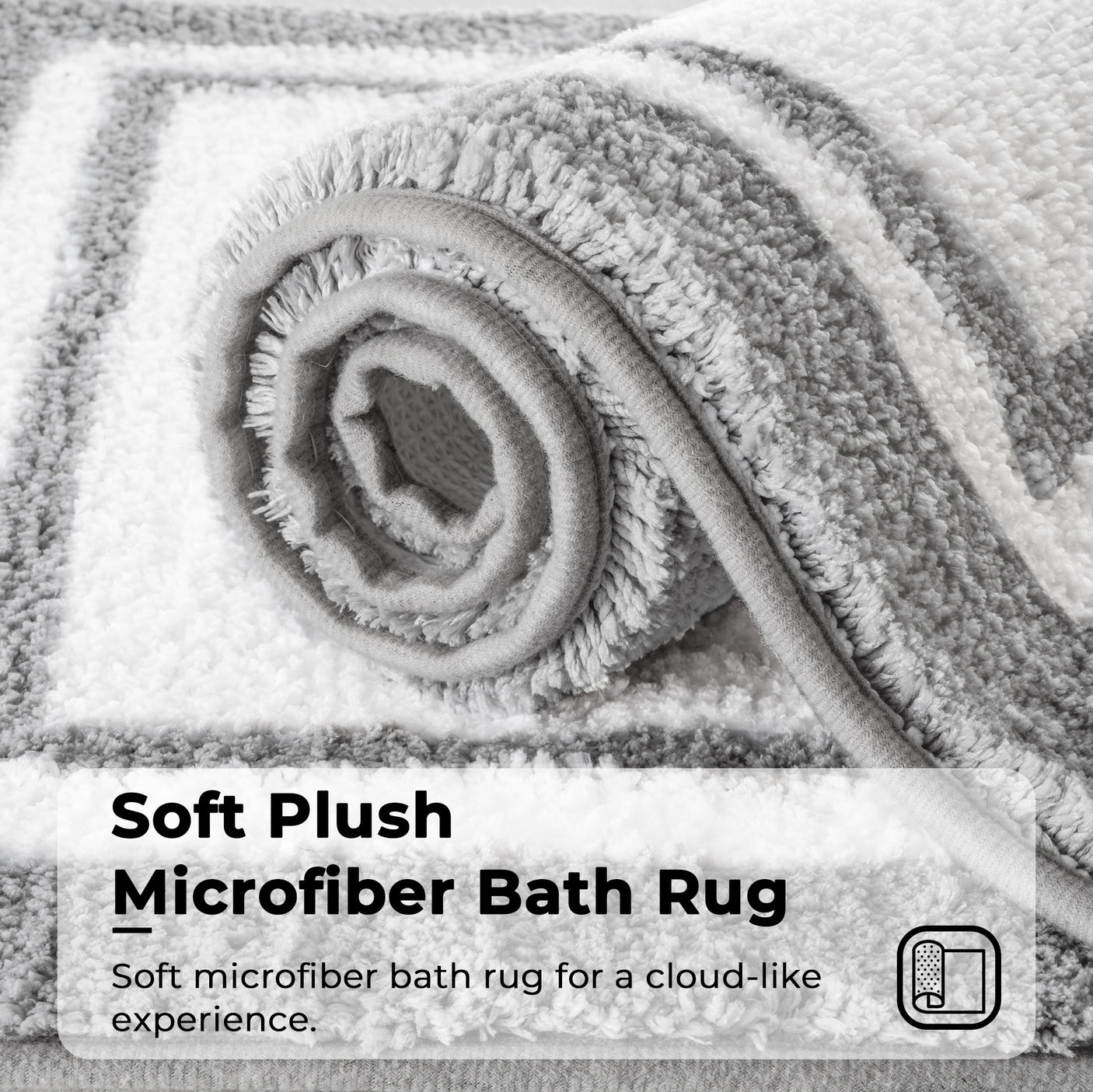 Microfiber Bath Mats - 3 color for 2 sizes