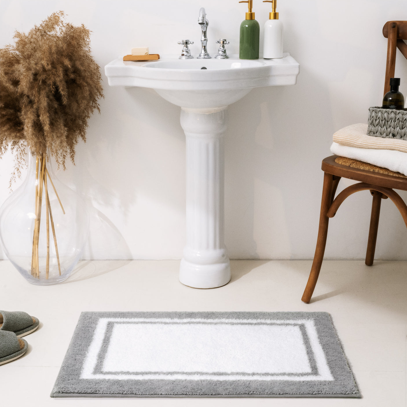 Microfiber Bath Mats - 3 color for 2 sizes