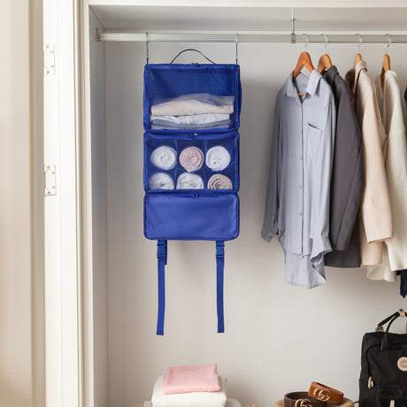 Granny's Blue Series - 3-Shelf Portable Hanging Packing Organizer
