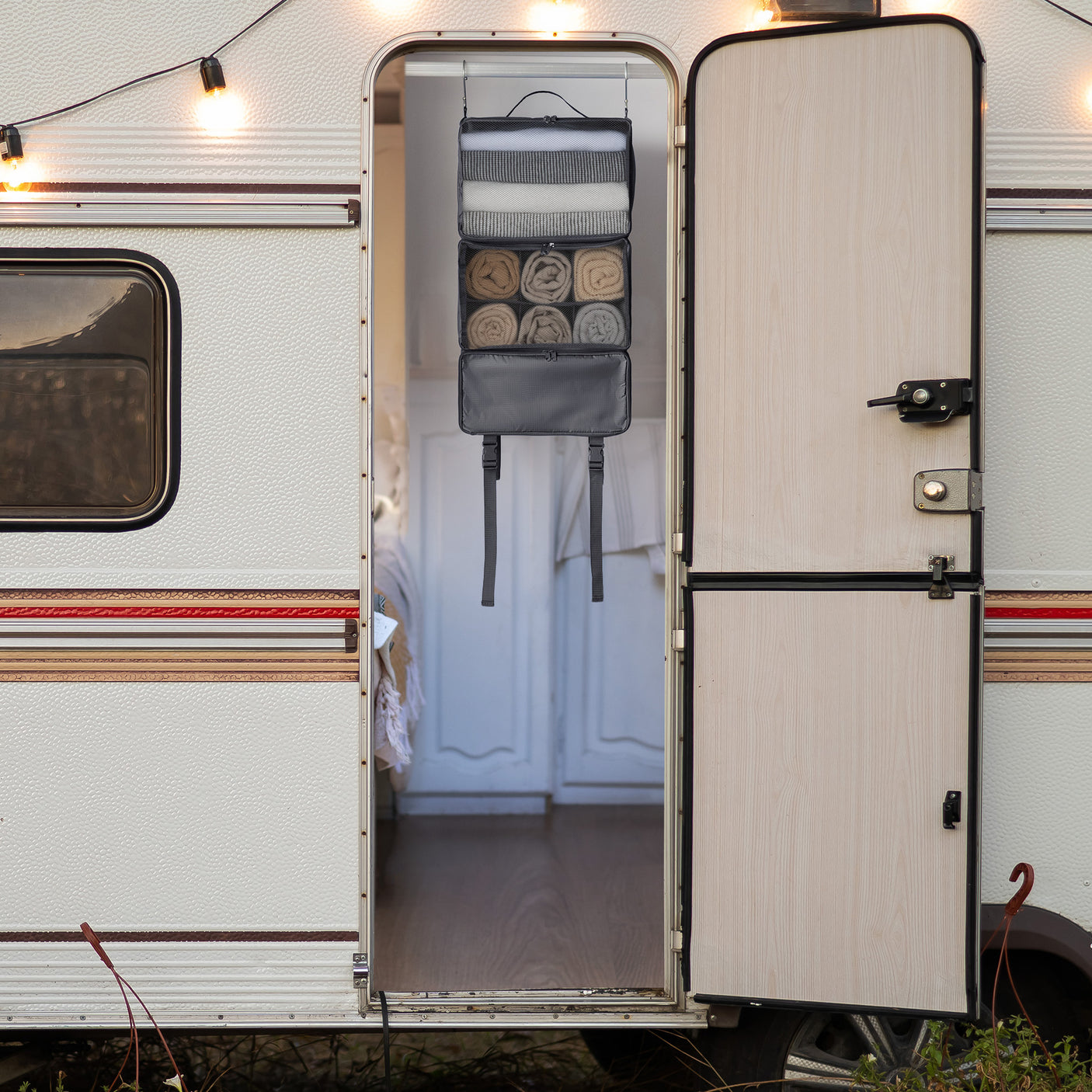 Granny‘s Grey Series - 3-Shelf Portable Hanging Packing Organizer