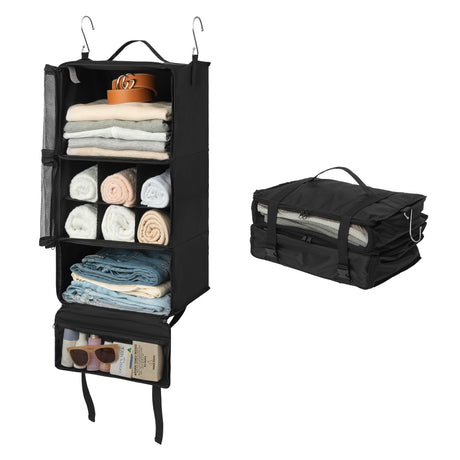 Granny’s Black Series - 3-Shelf Portable Hanging Packing Organizer