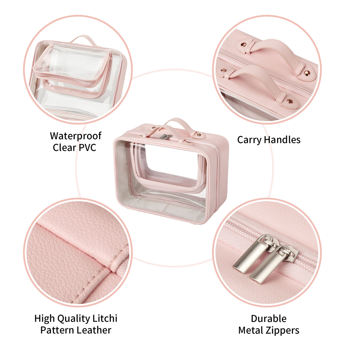 TSA-approved Clear Toiletry Bag