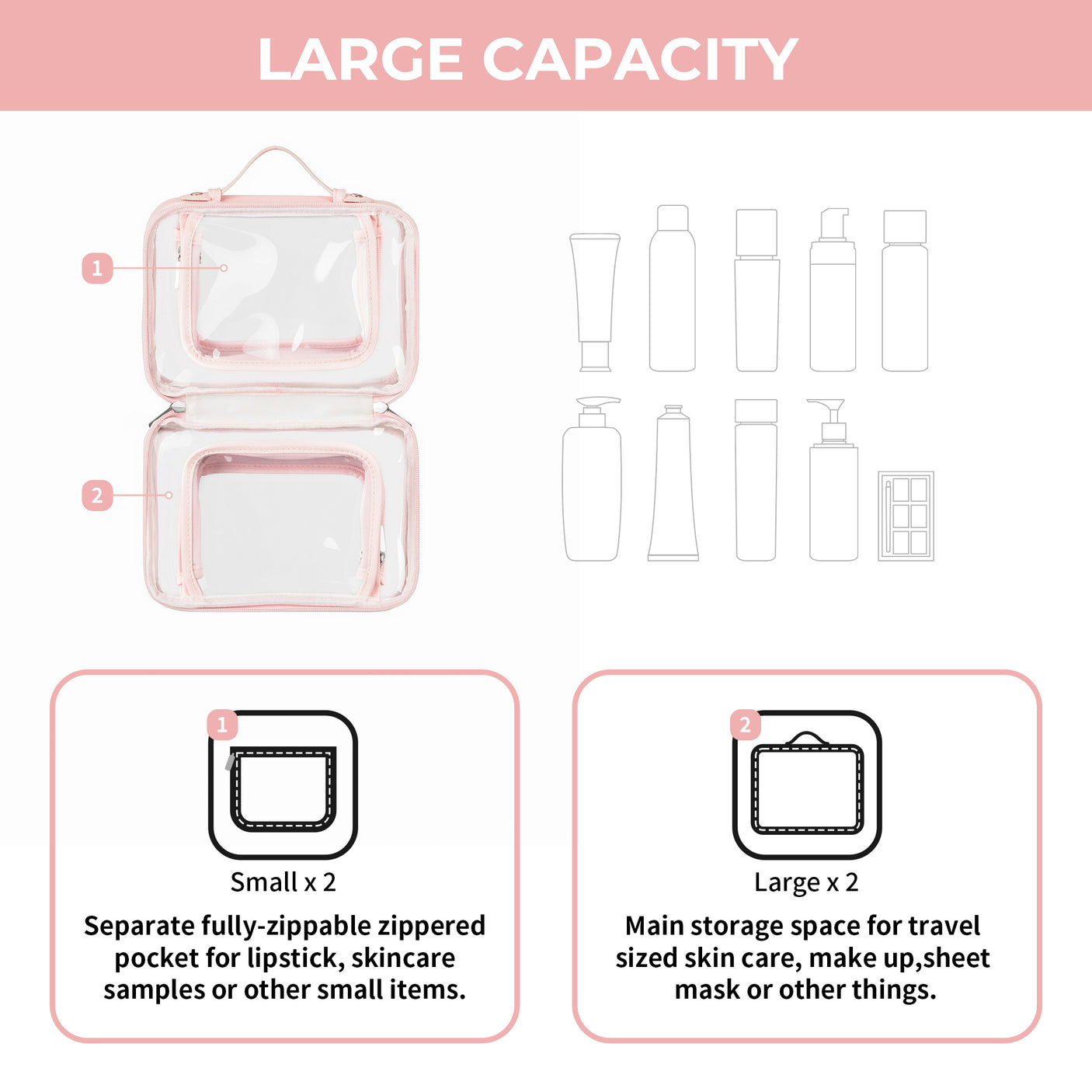 TSA-approved Clear Toiletry Bag