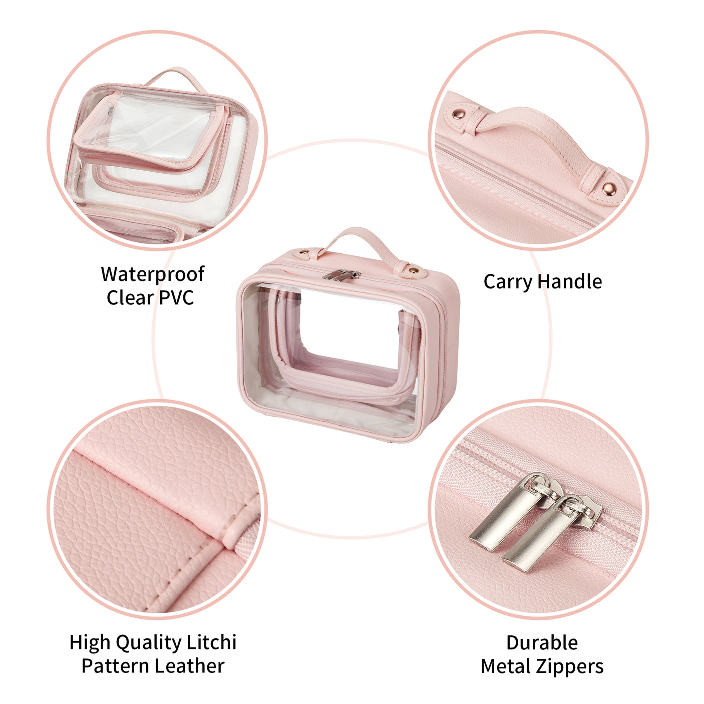 TSA-approved Clear Toiletry Bag