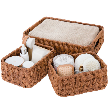 Waterproof Storage Baskets, 3 in 1 Pack