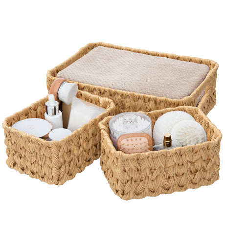 Waterproof Storage Baskets, 3 in 1 Pack