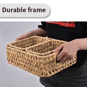 🍀Nesting Wicker Storage Baskets, 3 in 1 Pack